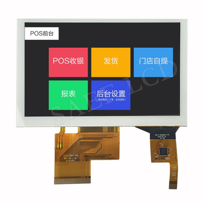 5インチ PCAP TFT ディスプレイ 800*480 RGB インターフェイス 自動制御制御画面のための容量タッチパネル