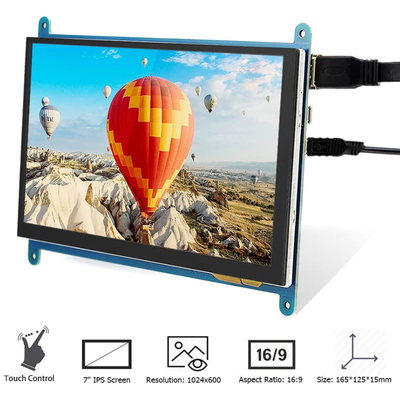 ラズベリーPi4 HDMI 7のインチTFT LCDの表示800x480は容量性タッチ パネルと点を打つ