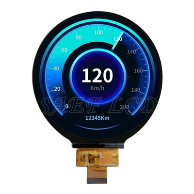 高明るさ 1000 ニット 4 インチ 丸型 TFT LCD ディスプレイ (720x720 ドット) MIPI 4 レーン インターフェース