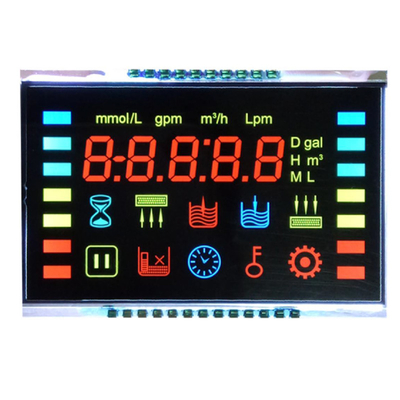 オーダーメイドの7セグメントLCDディスプレイ オゾンアニオン消毒機,新鮮空気のコントローラ,VAブラック背景LCD