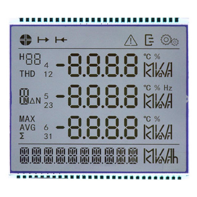 電気エネルギーメーター LCD,セグメント LCDスクリーン 86 多機能三相電気エネルギーメーター