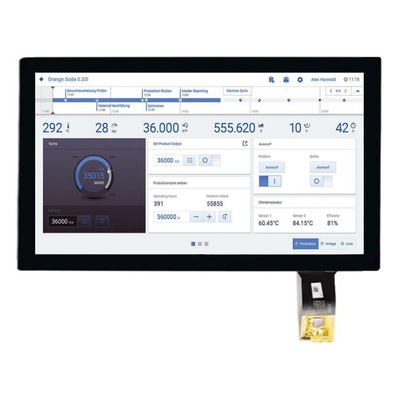 高明るさ 1000Nits 15.6 インチ IPS TFT LCD ディスプレイ EDP インターフェース付き FHD 解像度