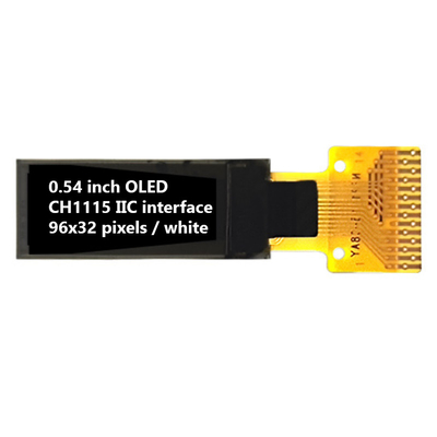 0.54インチ I2C OLEDディスプレイ 96x32 ピクセル 60cd/M2 すべての視角