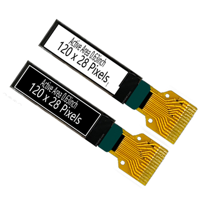 0.63インチ 120x28 ピクセル OLEDディスプレイモジュール パッシブマトリックス 単色 白色