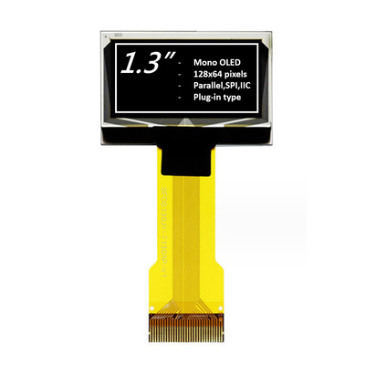 1.3インチ単色 OLEDディスプレイ モジュール 128x64 ピクセル 白/青 オプション