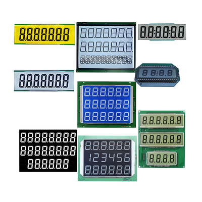 カスタマイズされたサイズ VA Digit LCD Screen TN HTN FSTN カスタマイズされた7セグメントモノクロメーターディスプレイ