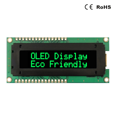 特性16x2 OLEDの表示モジュールの青緑の白く赤い色